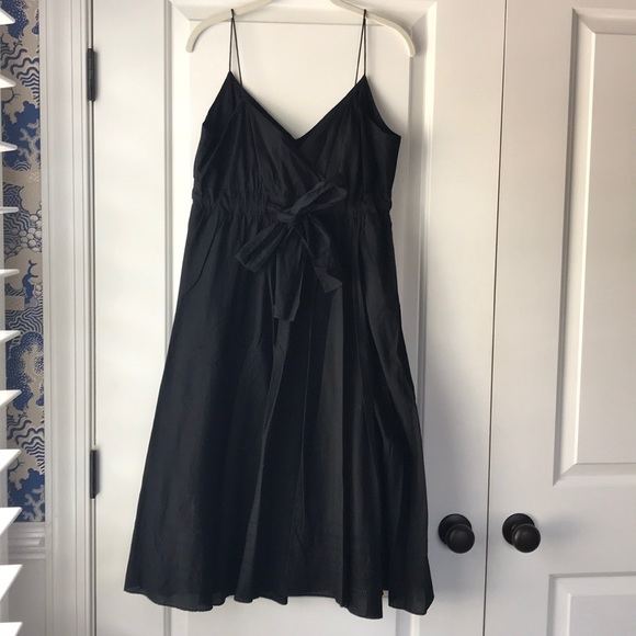 black midi sun dress